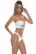 Luli Fama Luminous Double Loop Bandeau Crop Top